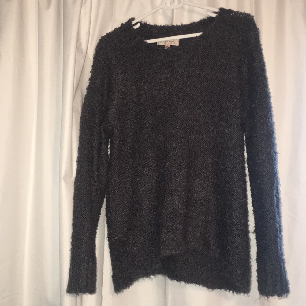 Extremely soft gray with a tint of blue sweater